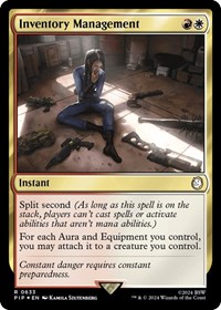 Inventory Management (Surge Foil) - Universes Beyond: Fallout - Magic: The Gathering card