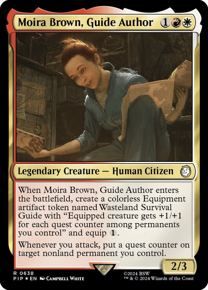 Moira Brown, Guide Author (Surge Foil) 638 card