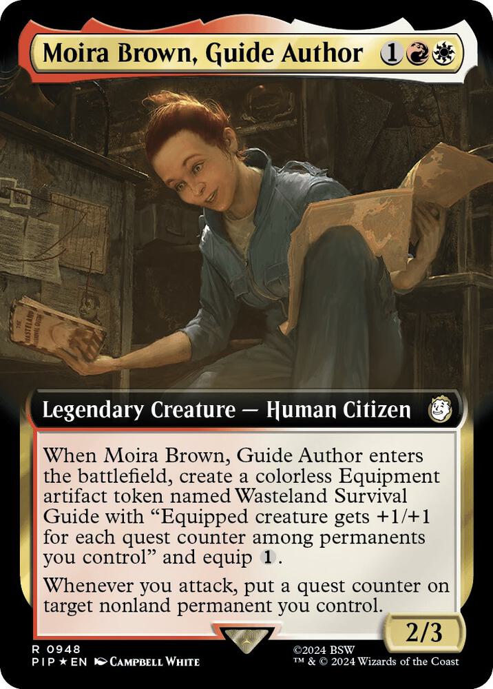 Moira Brown, Guide Author (Extended Art) (Surge Foil) 948 card