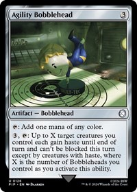 Agility Bobblehead - Universes Beyond: Fallout - Magic: The Gathering card