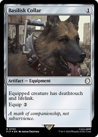 Basilisk Collar (Surge Foil) - Universes Beyond: Fallout - Magic: The Gathering card