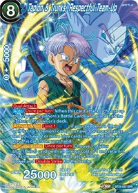 Tapion & Trunks, Respectful Team-Up (SPR) card art