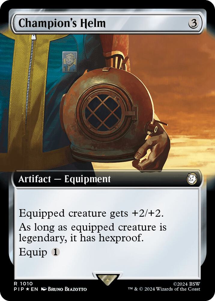 Champion's Helm (Extended Art) (Surge Foil) 1010 card