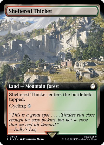 Sheltered Thicket Extended Art