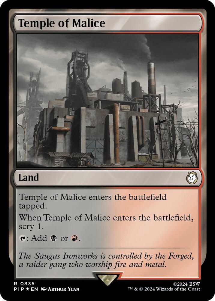 Temple of Malice (Surge Foil) - Universes Beyond: Fallout - Magic