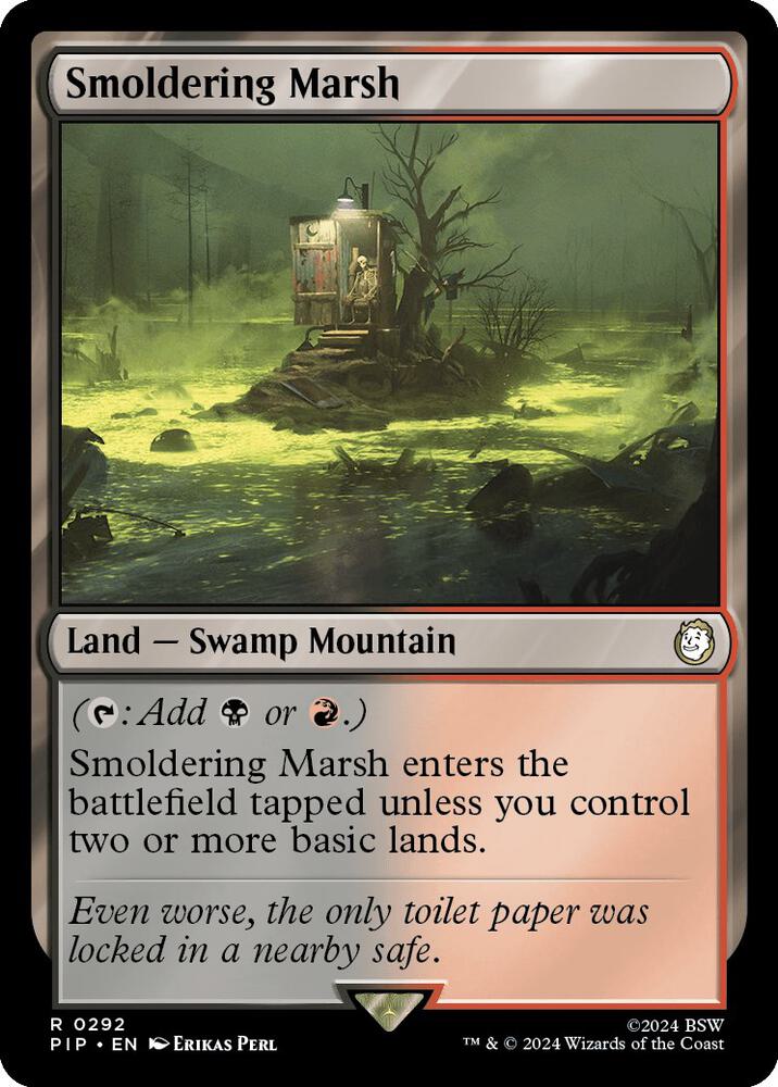 Smoldering Marsh 292 card