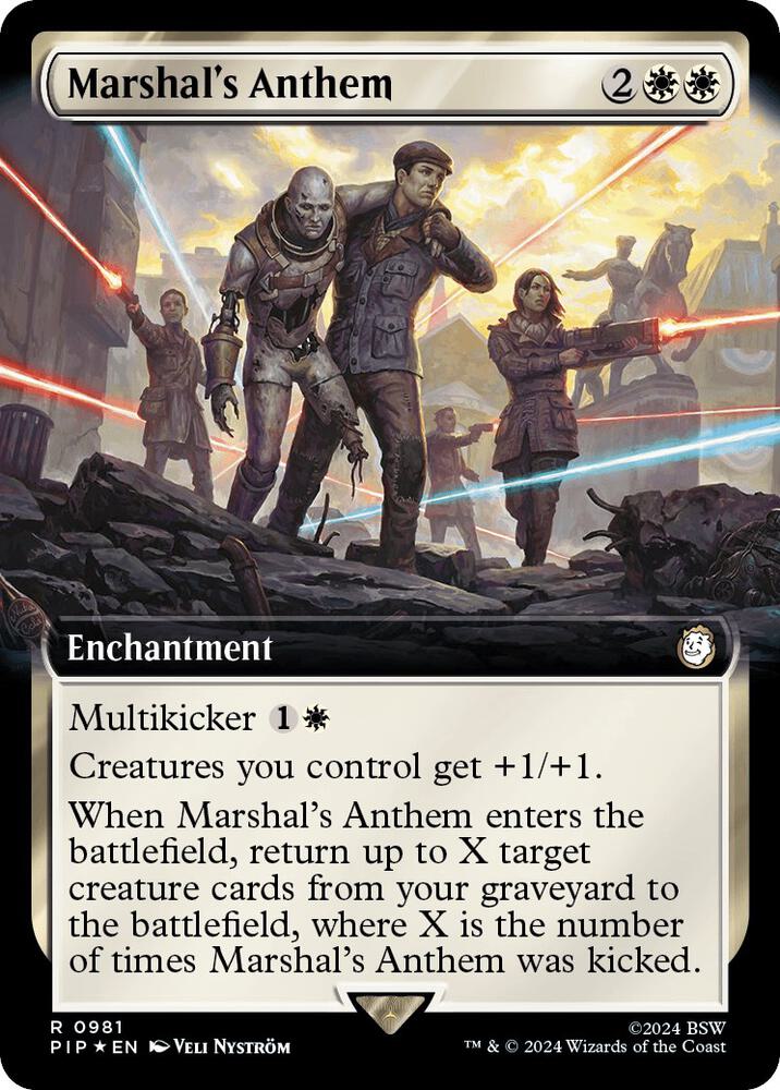 Marshal's Anthem (Extended Art) (Surge Foil) 981 card