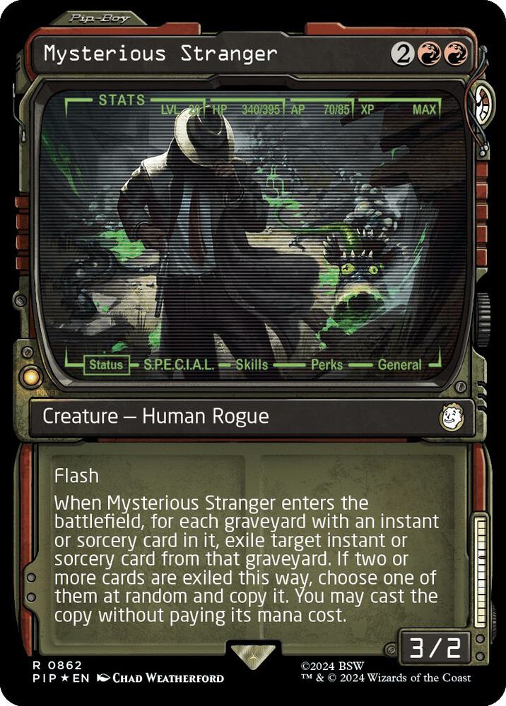 Mysterious Stranger (Showcase) (Surge Foil) - Universes Beyond