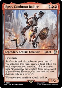 Rose, Cutthroat Raider - Universes Beyond: Fallout - Magic: The Gathering card
