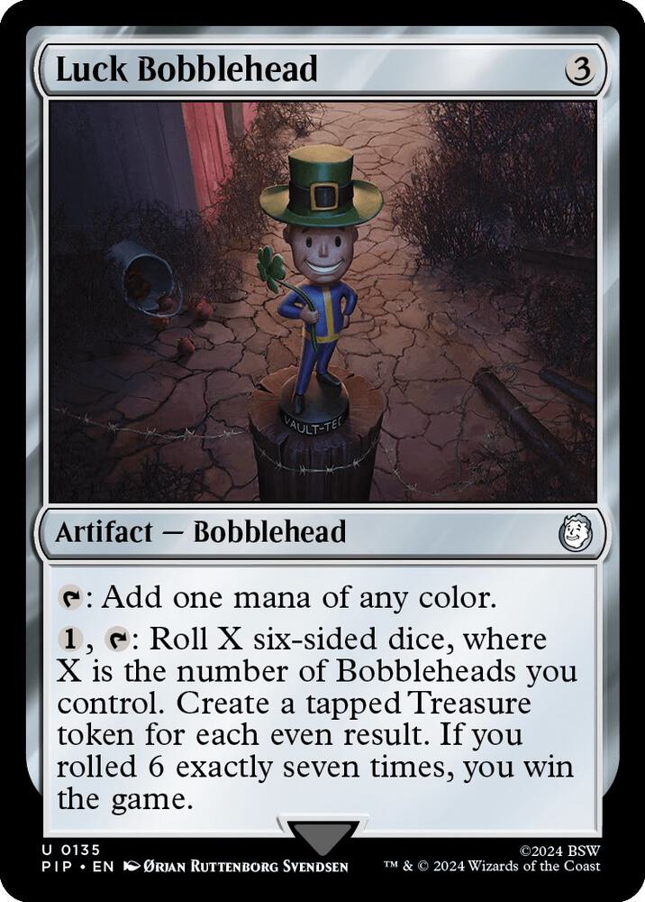 Luck Bobblehead - Universes Beyond: Fallout - Magic: The Gathering