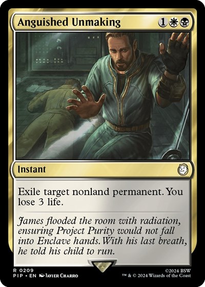 Anguished Unmaking from PIP #209, Magic: The Gathering card