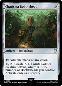 Charisma Bobblehead (Surge Foil) - Universes Beyond: Fallout - Magic: The Gathering card