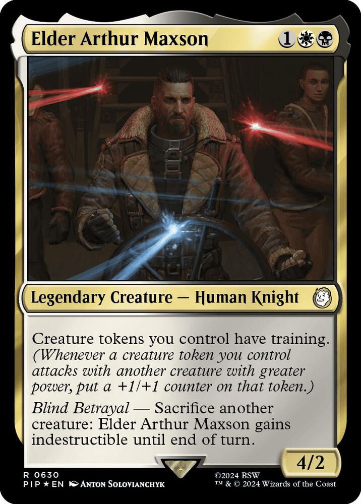 Elder Arthur Maxson (Surge Foil) 630 card