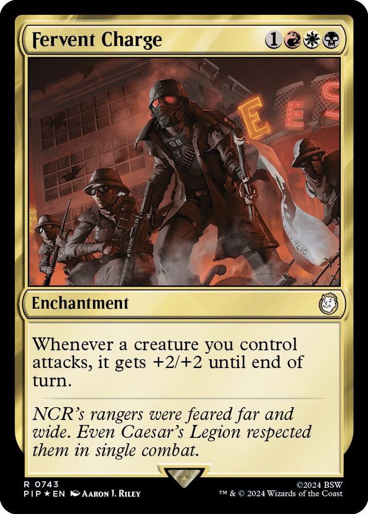 Fervent Charge (Surge Foil) - Universes Beyond: Fallout - Magic