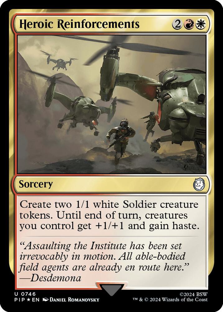 Heroic Reinforcements (Surge Foil) 746 card