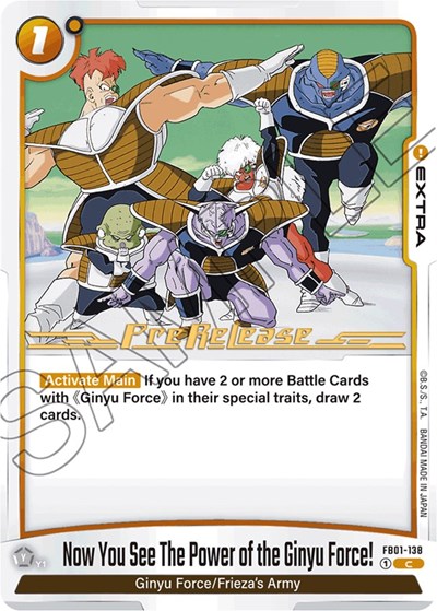 Now You See The Power of the Ginyu Force! Awakened Pulse Pre-Release Cards Common Dragon Ball card — value and price