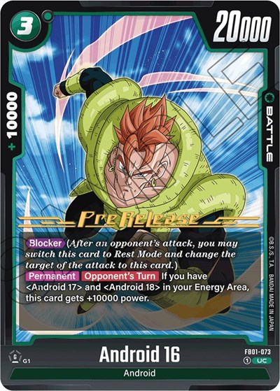 Android 16 - FB01-073 card