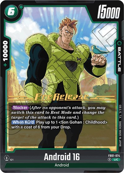 Android 16 - FB01-074 card