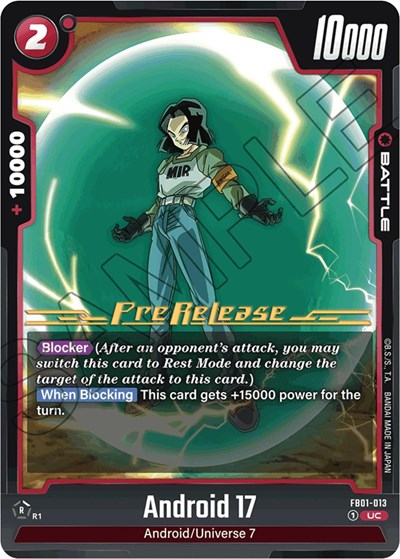 Android 17 - FB01-013 card