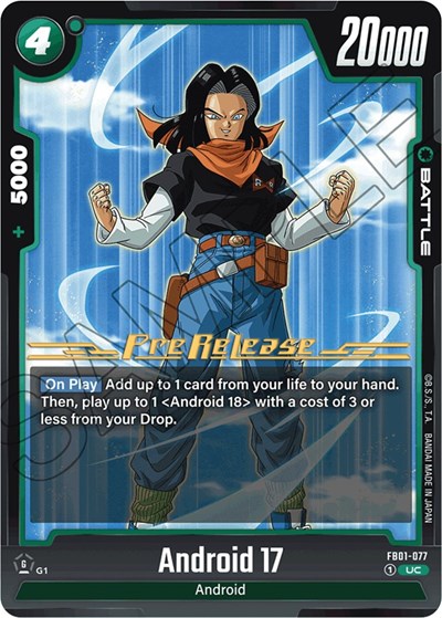 Android 17 - FB01-077 card