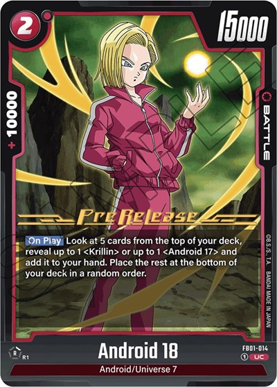 Android 18 - FB01-014 card