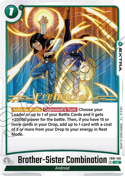 Brother-Sister Combination card