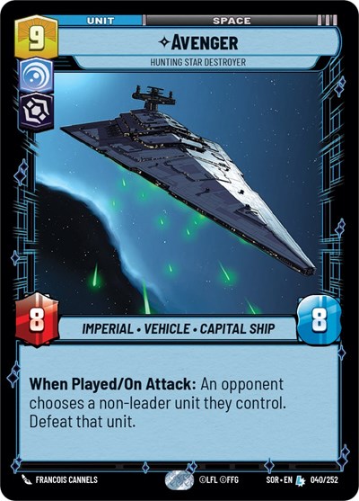 Avenger - Hunting Star Destroyer card