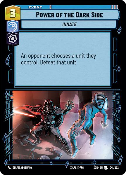 Power of the Dark Side - Spark of Rebellion - Star Wars: Unlimited