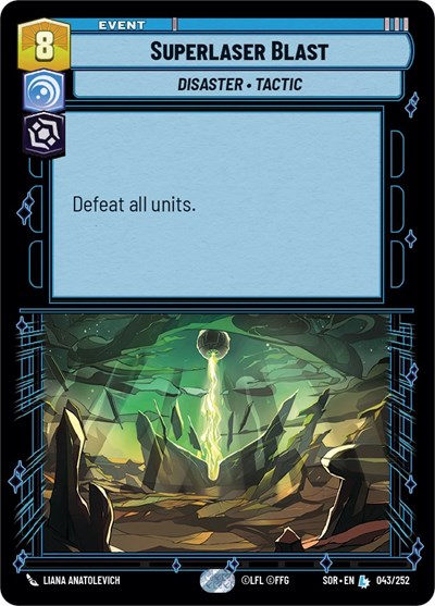 Superlaser Blast card