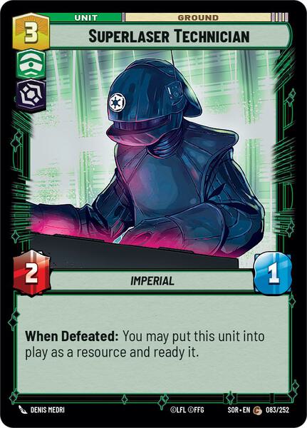 Superlaser Technician - Spark of Rebellion - Star Wars: Unlimited