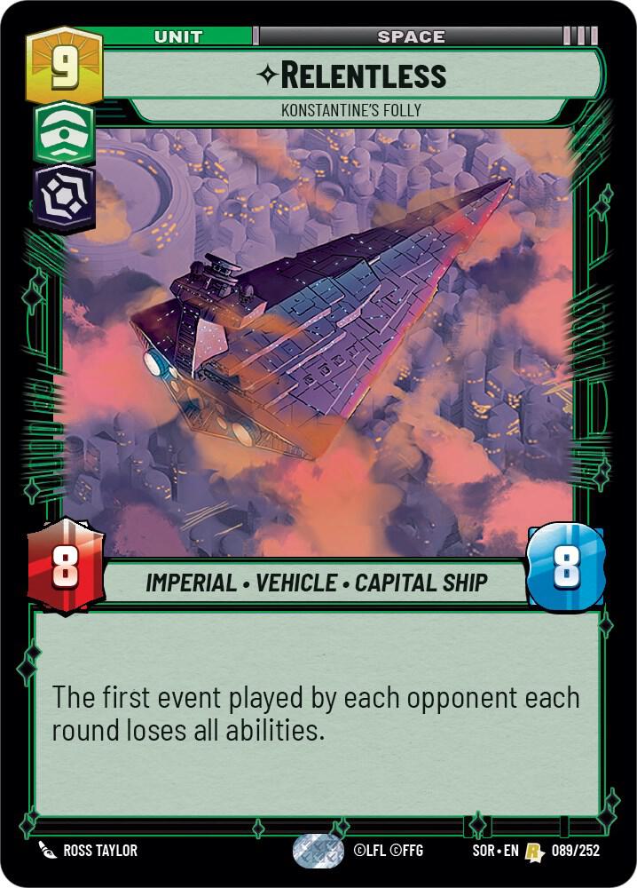 Relentless 089/252 card