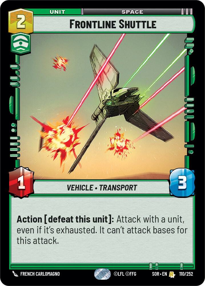 Frontline Shuttle 110/252 card
