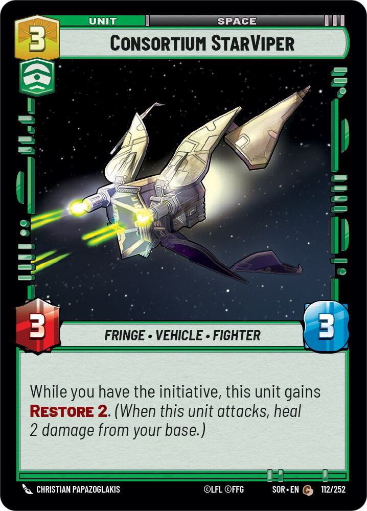 Consortium StarViper - Spark of Rebellion - Star Wars: Unlimited