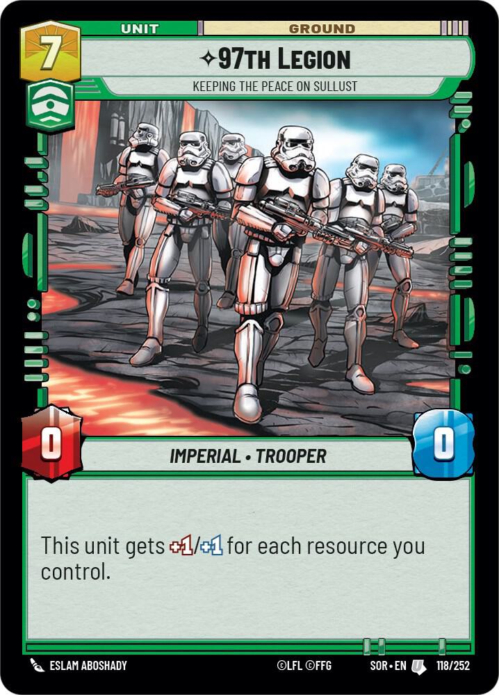97th Legion - Keeping the Peace on Sullust - Spark of Rebellion - Star Wars:  Unlimited - TCGplayer.com