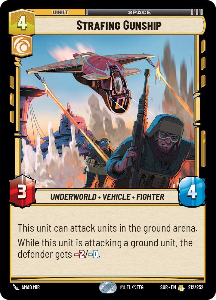 Strafing Gunship 212/252 card