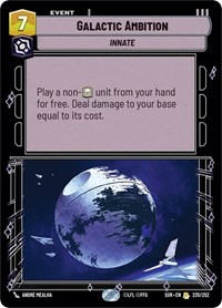 Galactic Ambition card