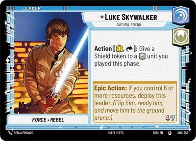 Luke Skywalker - Faithful Friend card