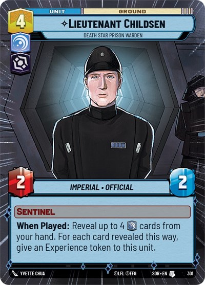 Lieutenant Childsen - Death Star Prison Warden (Hyperspace) card