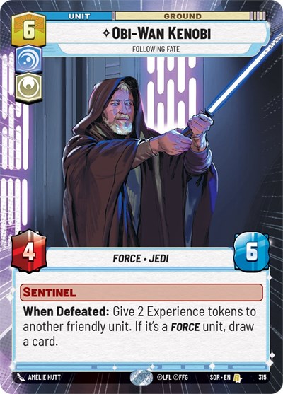 Obi-Wan Kenobi - Following Fate (Hyperspace) card