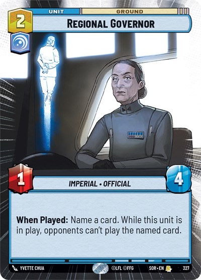 Regional Governor (Hyperspace) card