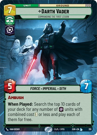 Darth Vader - Commanding the First Legion (Hyperspace) card