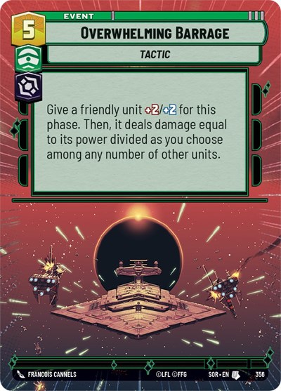 Overwhelming Barrage (Hyperspace) card