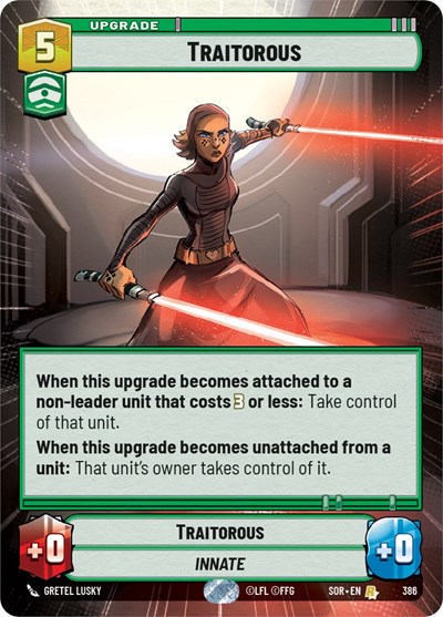 Traitorous (Hyperspace) card