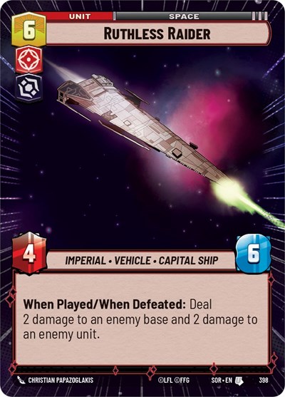Ruthless Raider (Hyperspace) card