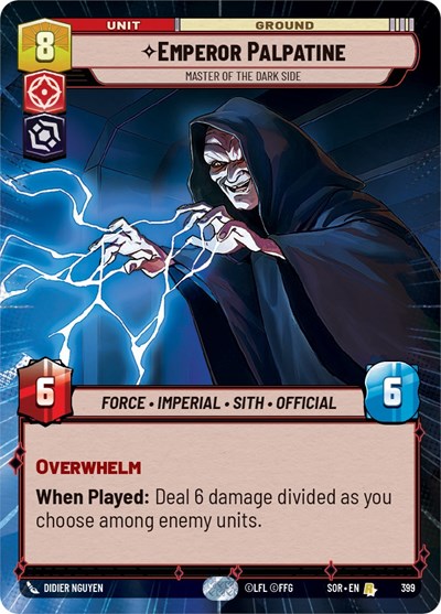 Emperor Palpatine - Master of the Dark Side (Hyperspace) card