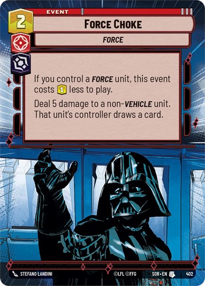 Force Choke (Hyperspace) card