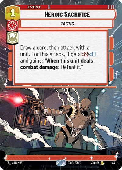 Heroic Sacrifice (Hyperspace) card