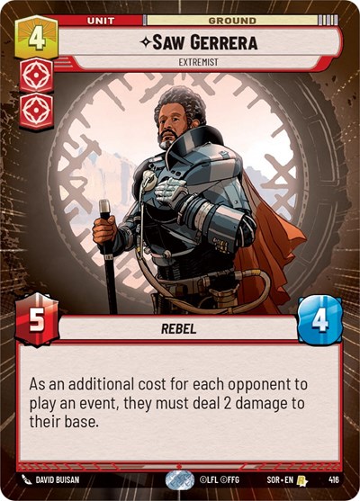Saw Gerrera - Extremist (Hyperspace) card