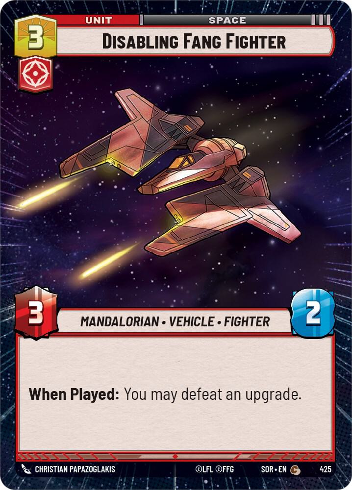 Disabling Fang Fighter (Hyperspace) 425 card