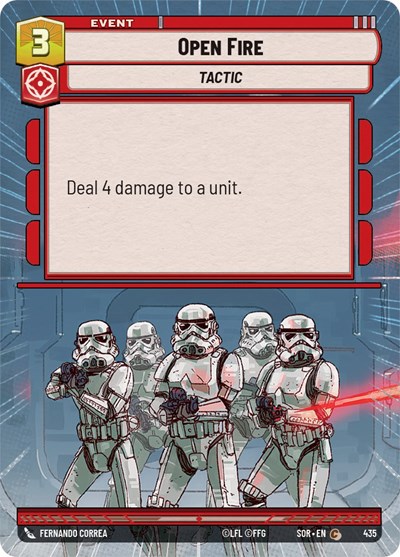 Open Fire (Hyperspace) card